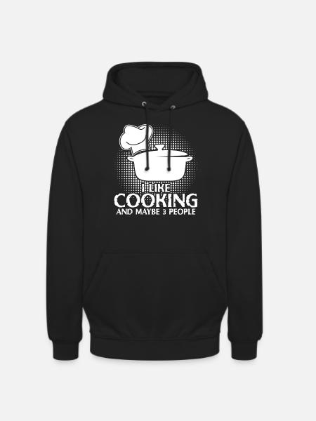 Cook Cooking Chef's Hat Kitchen - Unisex Hoodie - black