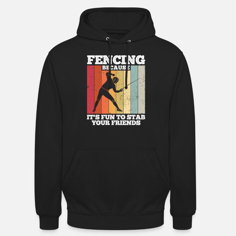 Fechten - Unisex Hoodie - Schwarz