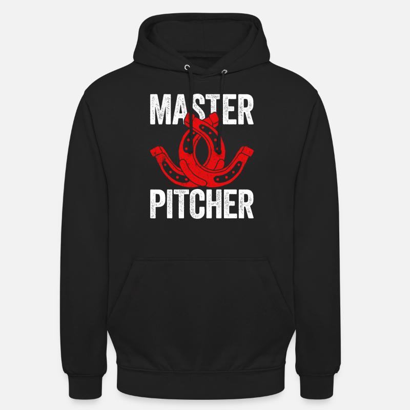 Master Pitcher Horseshoe Pitching - Unisex Hoodie - Schwarz