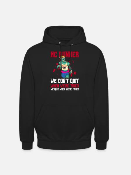 Xc-laufdesign Für Xc-läufer - Sweat-shirt à capuche unisexe - noir