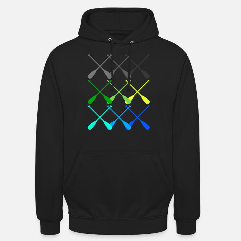 Rameur Bateau à rames - Sweat-shirt à capuche unisexe - noir