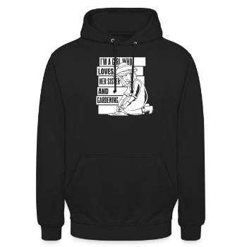 Jardinier amateur jardinier jardinier - Sweat-shirt à capuche unisexe - noir - Devant - Alina (178cm) & Michal (187cm)