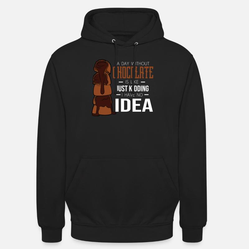 Schokolade - Unisex Hoodie - Schwarz
