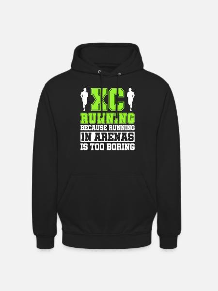 Xc-laufdesign Für Einen Cc-läufer - Unisex Hoodie - black