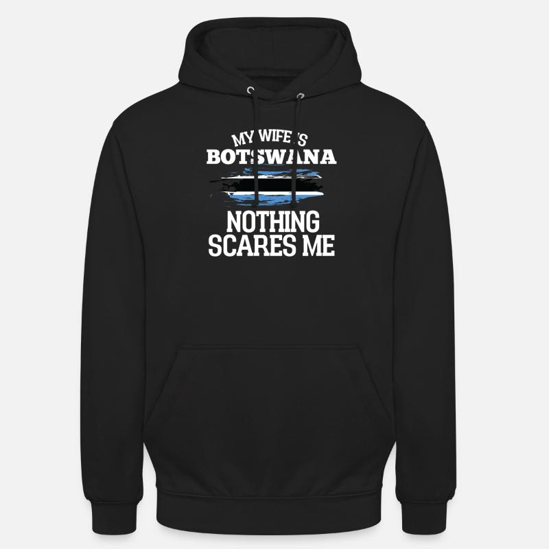 Botswana Épouse - Sweat-shirt à capuche unisexe - noir