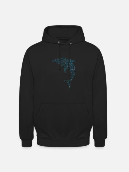 Schöner Delphin Beautiful Dolphin - Unisex Hoodie - black