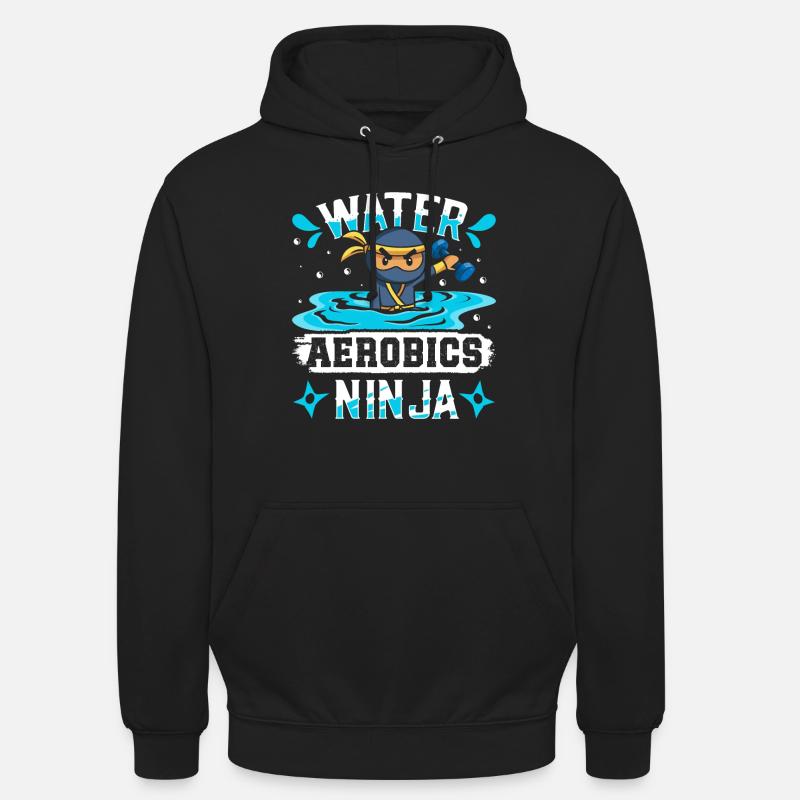 Conception d’exercices aérobiques - Sweat-shirt à capuche unisexe - noir