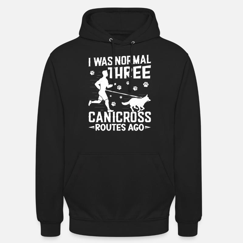 Chien de course Canicross Design - Sweat-shirt à capuche unisexe - noir