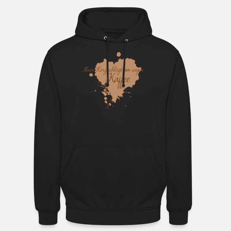 Kaffee Spruch Kaffeebecher Kaffeetrinker - Unisex Hoodie - Schwarz
