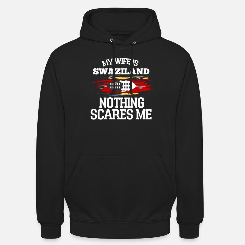 Swaziland - Sweat-shirt à capuche unisexe - noir