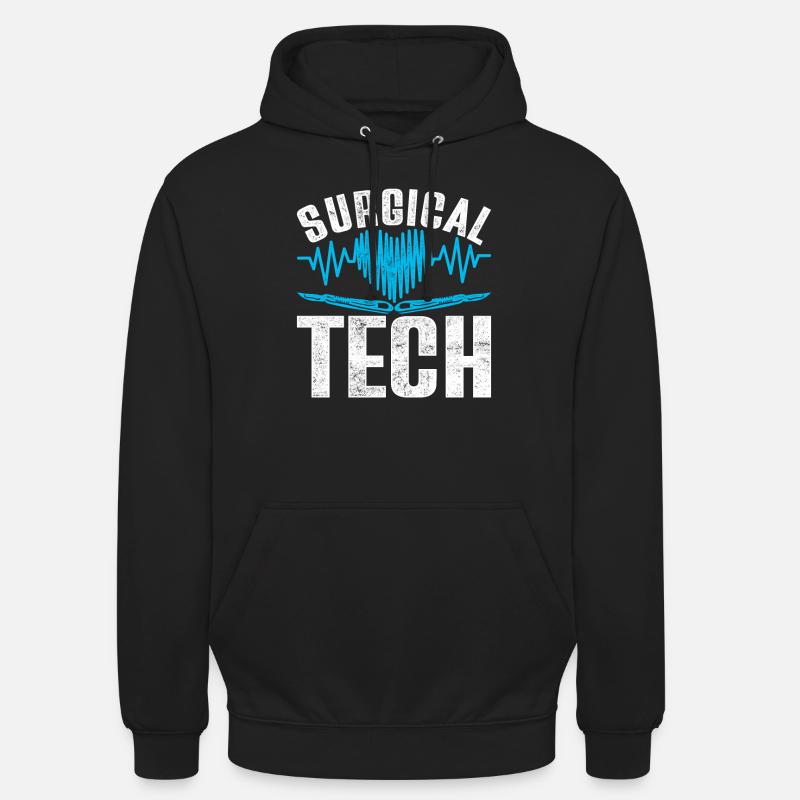 Assistant chirurgical CTA - Sweat-shirt à capuche unisexe - noir