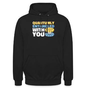 Physics Phyker Funny Quantum Physics - Unisex Hoodie - black - Front - Alina (178cm) & Michal (187cm)