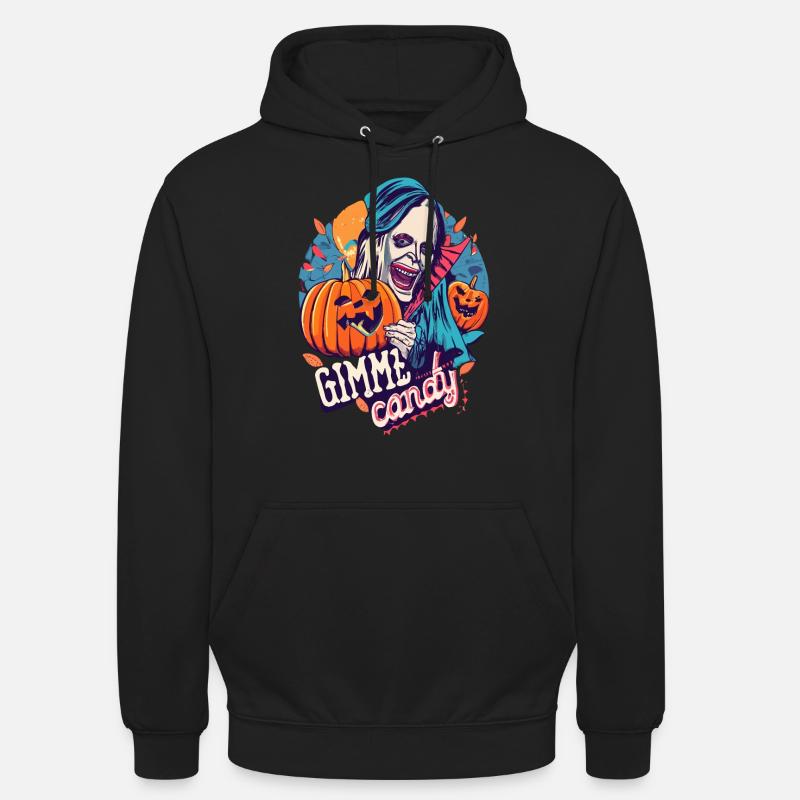 Halloween, Gimme, Candy, Saison effrayante - Sweat-shirt à capuche unisexe - noir