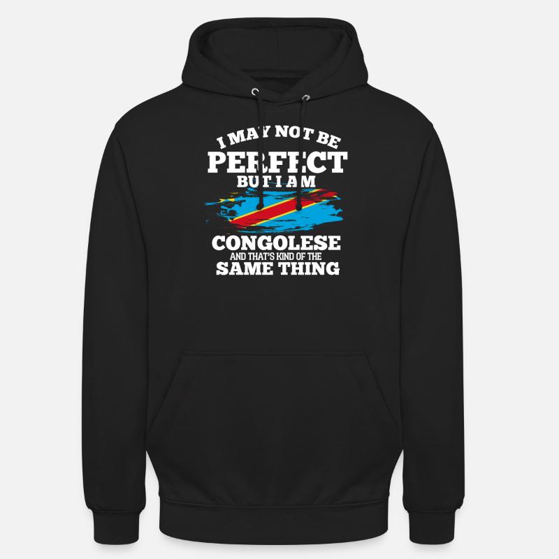 Congo - Sweat-shirt à capuche unisexe - noir