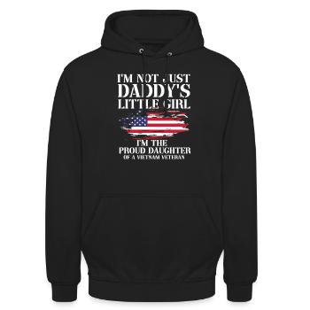Us Army Vietnam Veteran - Unisex Hoodie - Schwarz - Vorne - Alina (178cm) & Michal (187cm)