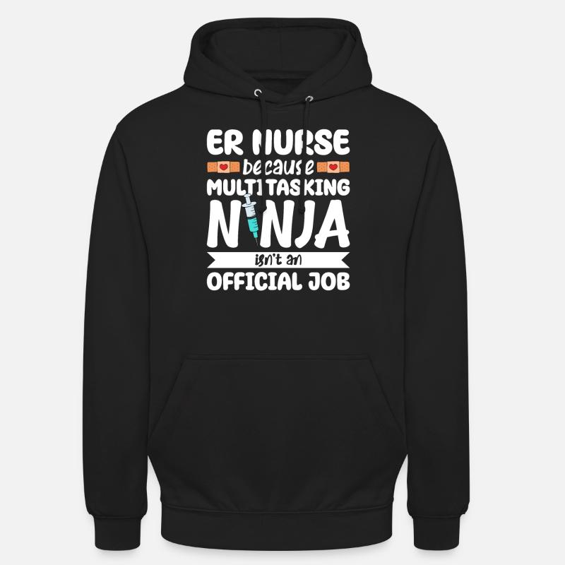 Drôles de cadeaux d’infirmière - Sweat-shirt à capuche unisexe - noir