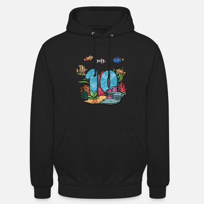 Cadeau de poisson d’aquarium - Sweat-shirt à capuche unisexe - noir