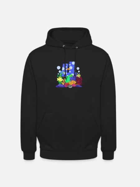 Aquarium Fish Gift - Unisex Hoodie - black