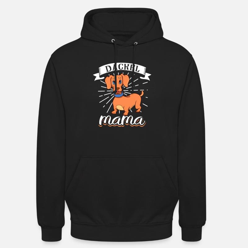 Teckel Maman - Teckel - Sweat-shirt à capuche unisexe - noir