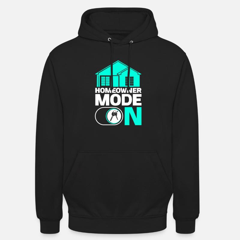 Neuer Hauseigentümer Hauseigentümer - Unisex Hoodie - Schwarz