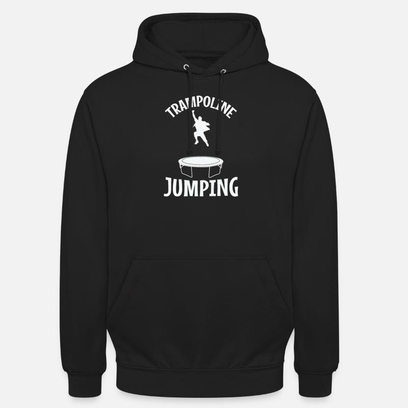 Trampoline Jumping springen Freizeit - Unisex Hoodie - Schwarz