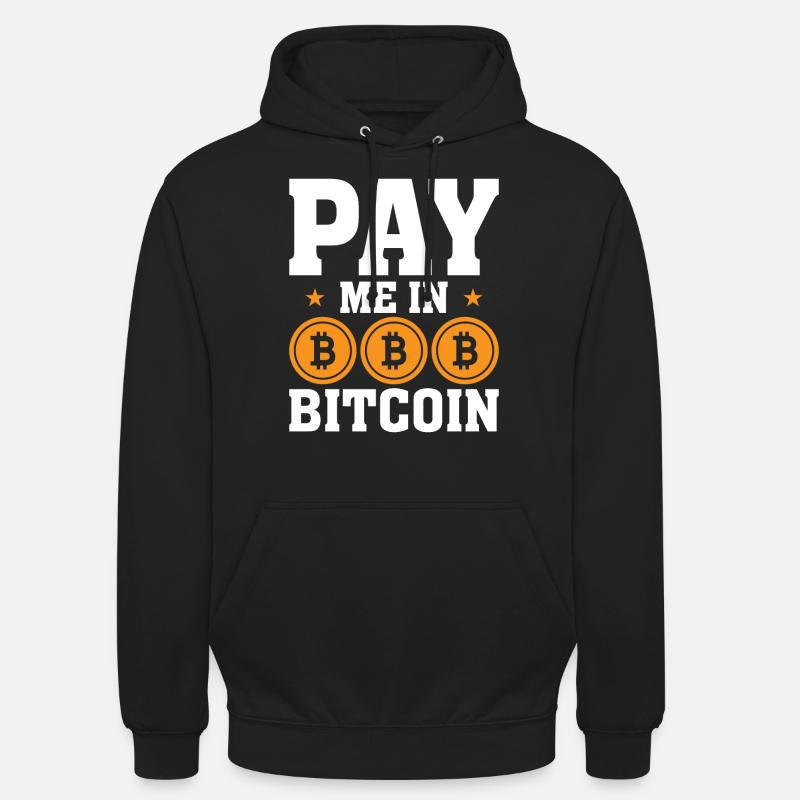 Me payer en Bitcoin - Sweat-shirt à capuche unisexe - noir