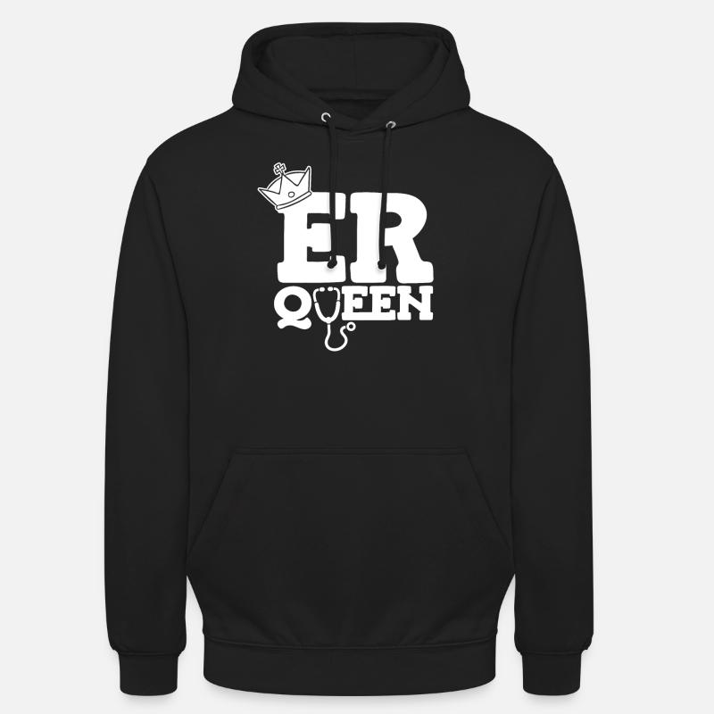 Reine infirmière - Sweat-shirt à capuche unisexe - noir