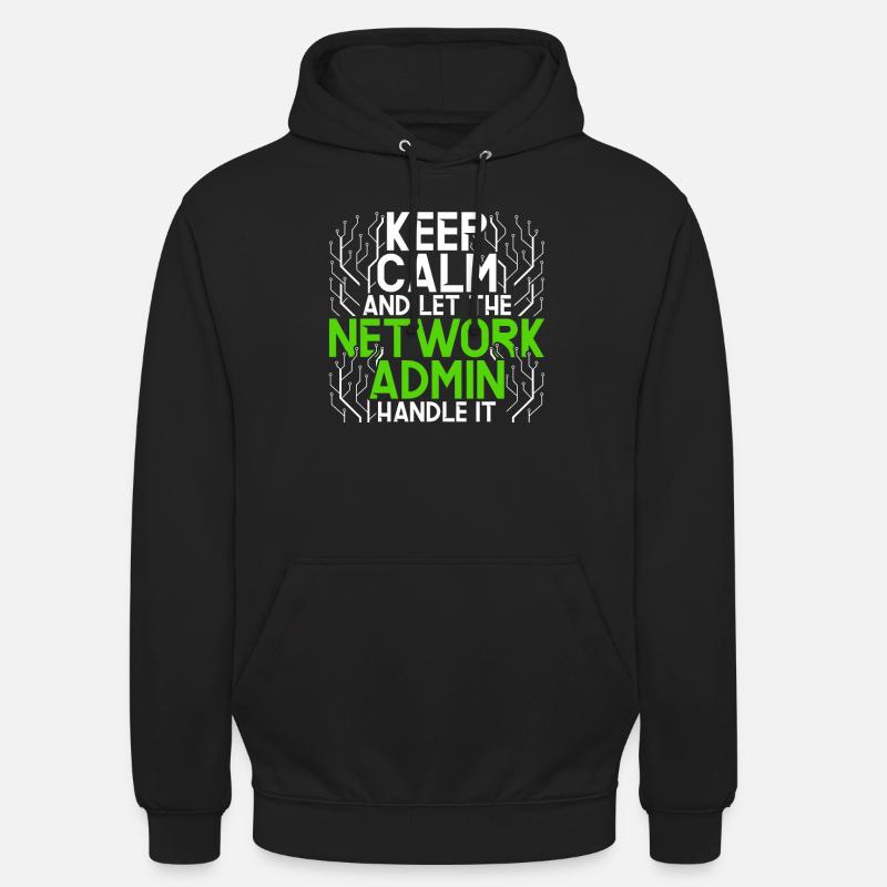 Administrateur réseau Programmeur - Sweat-shirt à capuche unisexe - noir