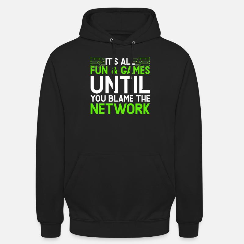 Administrateur réseau Programmeur - Sweat-shirt à capuche unisexe - noir