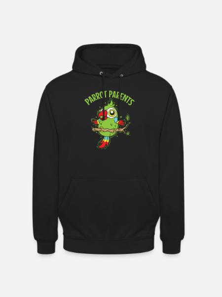 Parrot Parents Tier Vogel - Unisex Hoodie - Schwarz