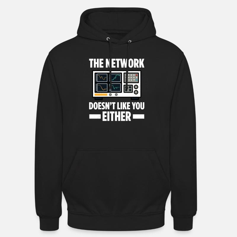 Administrateur réseau Administrateur système Réseau - Sweat-shirt à capuche unisexe - noir