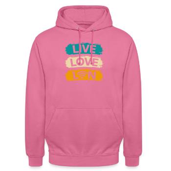 Netzwerkadministrator Systemadministrator Netzwerk - Unisex Hoodie - Pink - Vorne - Alina (178cm) & Michal (187cm)