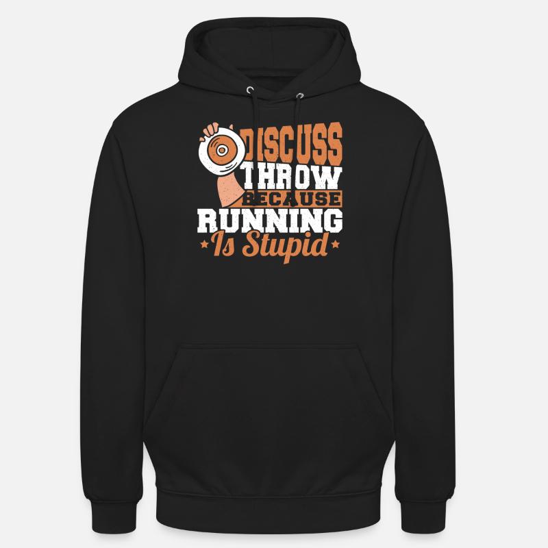 Discus Throw Discus Thrower cadeau - Sweat-shirt à capuche unisexe - noir