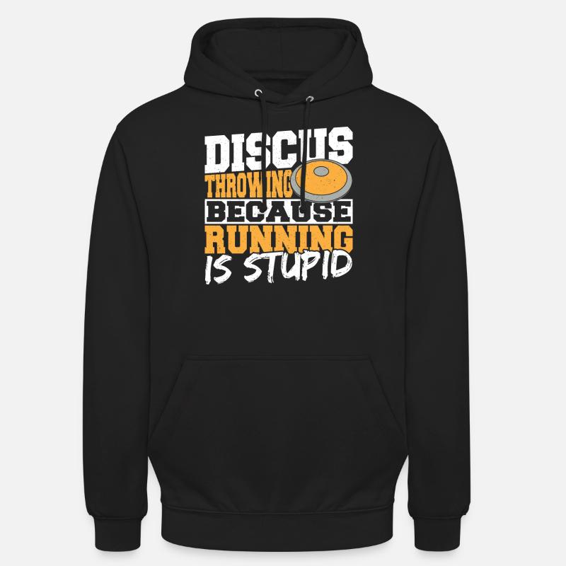 Diskuswerfen Diskuswerfer Geschenk - Unisex Hoodie - Schwarz