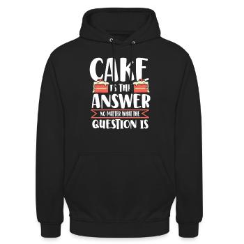 Chef Pâtissier Pâtisserie Boulanger Pâtisserie Pâtisserie - Sweat-shirt à capuche unisexe - noir - Devant - Alina (178cm) & Michal (187cm)