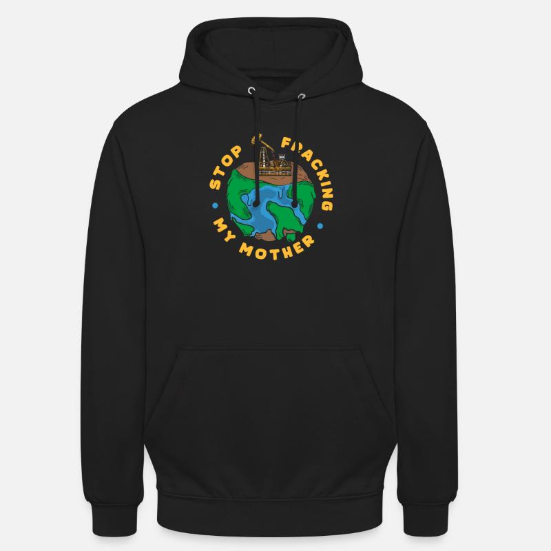 Ölfeld Bohrinsel Fracking - Unisex Hoodie - Schwarz