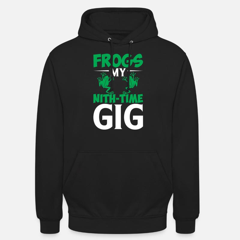 Frogs Mon Nith-Time Gig - Sweat-shirt à capuche unisexe - noir