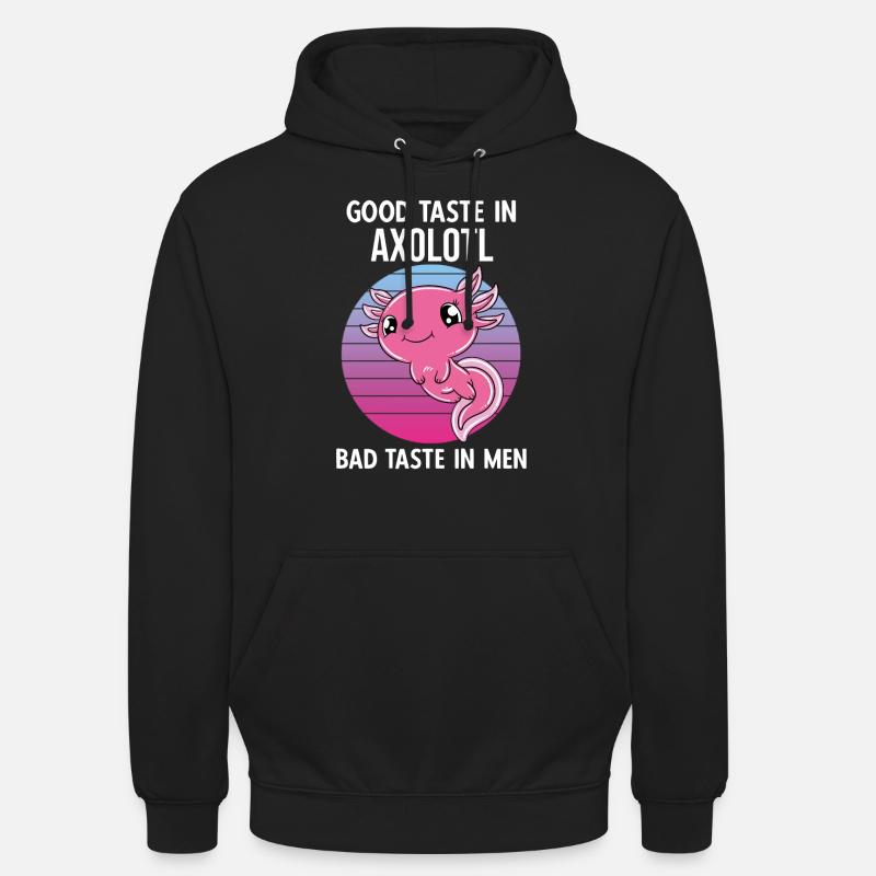Axolotl drôle Axolotl mignon - Sweat-shirt à capuche unisexe - noir