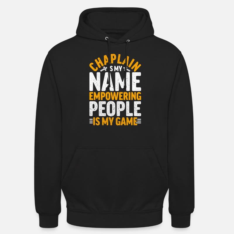 Aumônier, Clérical, Curé - Sweat-shirt à capuche unisexe - noir