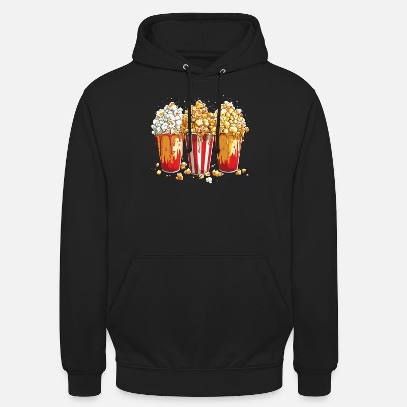 Pop-corn - Sweat-shirt à capuche unisexe - noir