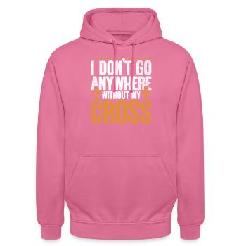 Kaplan Kleriker Pfarrer - Unisex Hoodie - Pink - Vorne - Alina (178cm) & Michal (187cm)