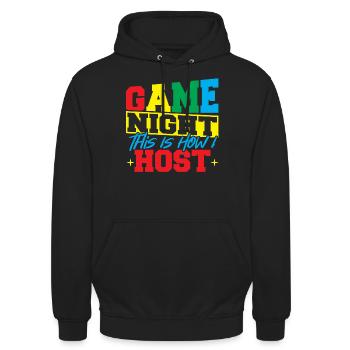 Board Games Game Board Gift - Unisex Hoodie - black - Front - Alina (178cm) & Michal (187cm)