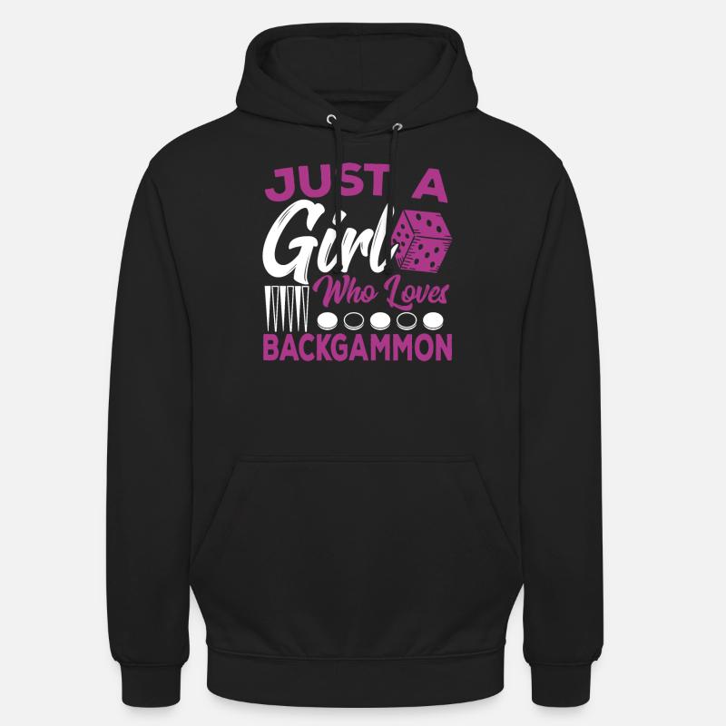Backgammon - Sweat-shirt à capuche unisexe - noir