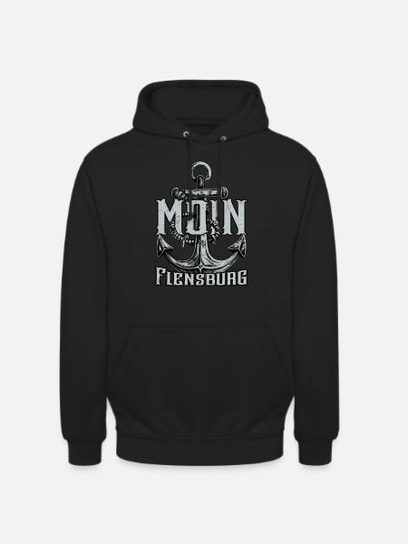 Moin Flensburg - Unisex Hoodie - Schwarz