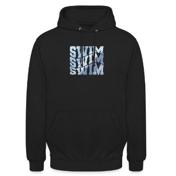 Swim Sport Training - Unisex Hoodie - Schwarz - Vorne - Alina (178cm) & Michal (187cm)