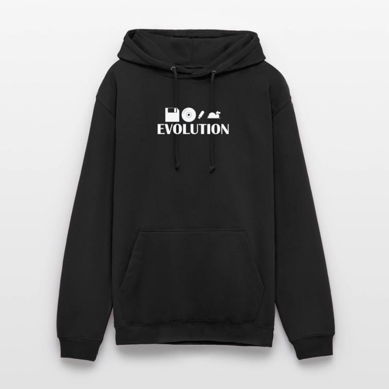 Evolution Diskette CD USB Stick Cloud Unisex Hoodie