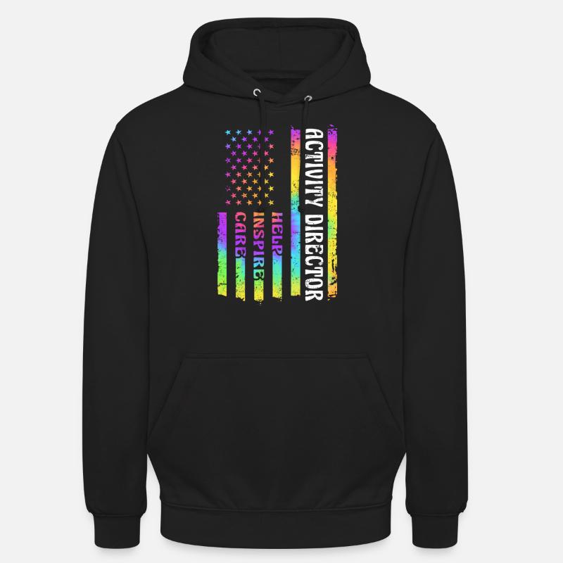 Flag Activity Director Help - Unisex Hoodie - Schwarz