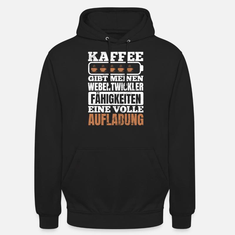 Webentwickler Programmierer Fullstack-Entwickler - Unisex Hoodie - Schwarz