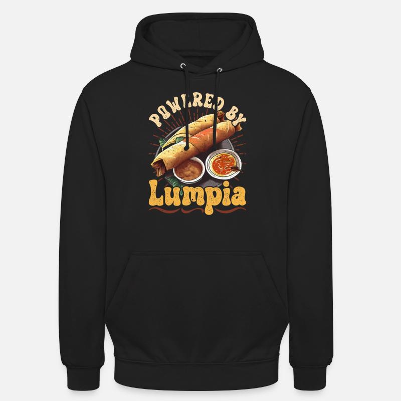 Propulsé par Lumpia - Sweat-shirt à capuche unisexe - noir