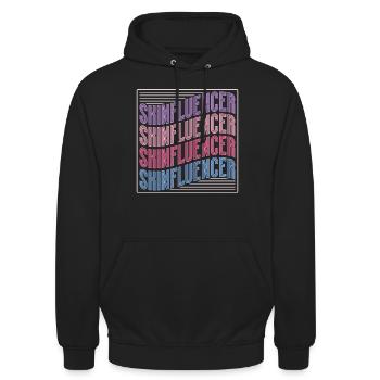 Skincare Esthetician Skin - Unisex Hoodie - Schwarz - Vorne - Alina (178cm) & Michal (187cm)